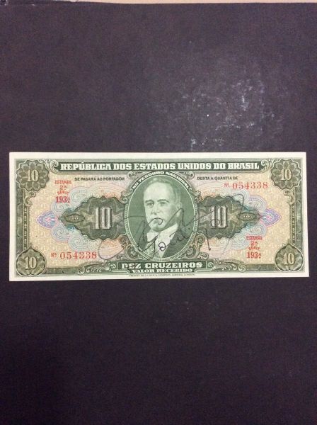 C-082 - Linda Cédula de Cr$ 10,00 - 1948